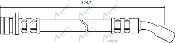 APEC BRAKING Тормозной шланг HOS3083